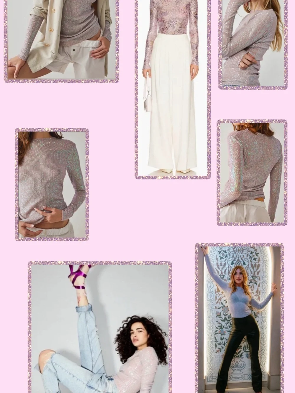 Free People gold rush top in champagne float